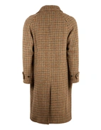 Mac Raglan Rock Harris Tweed Brun