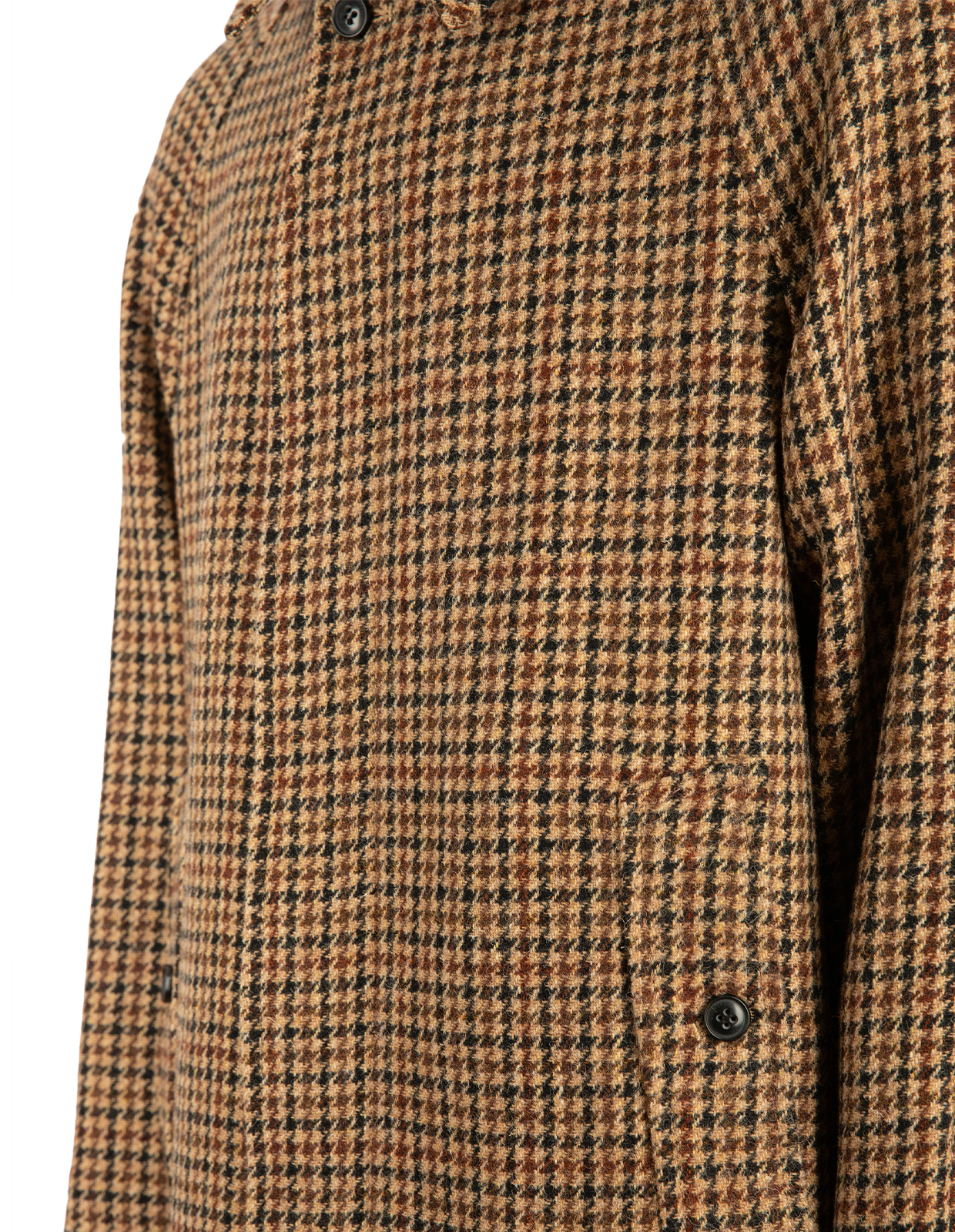 Mac Raglan Rock Harris Tweed Brun