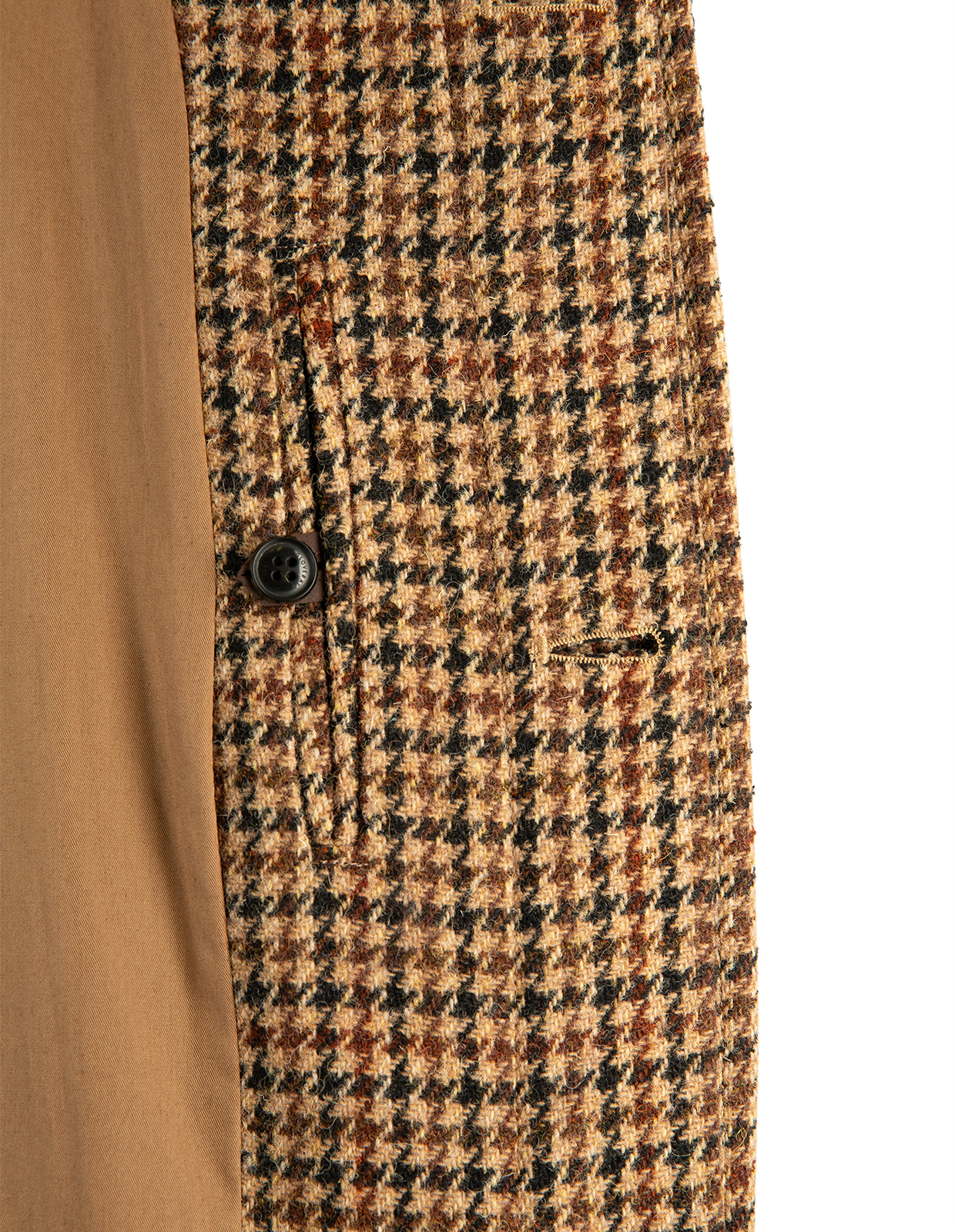 Mac Raglan Rock Harris Tweed Brun