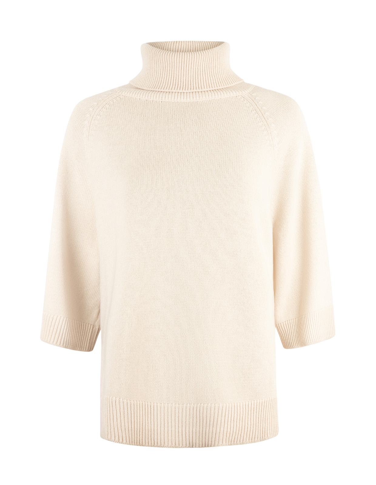 Polo Poncho Tröja Ljusbeige