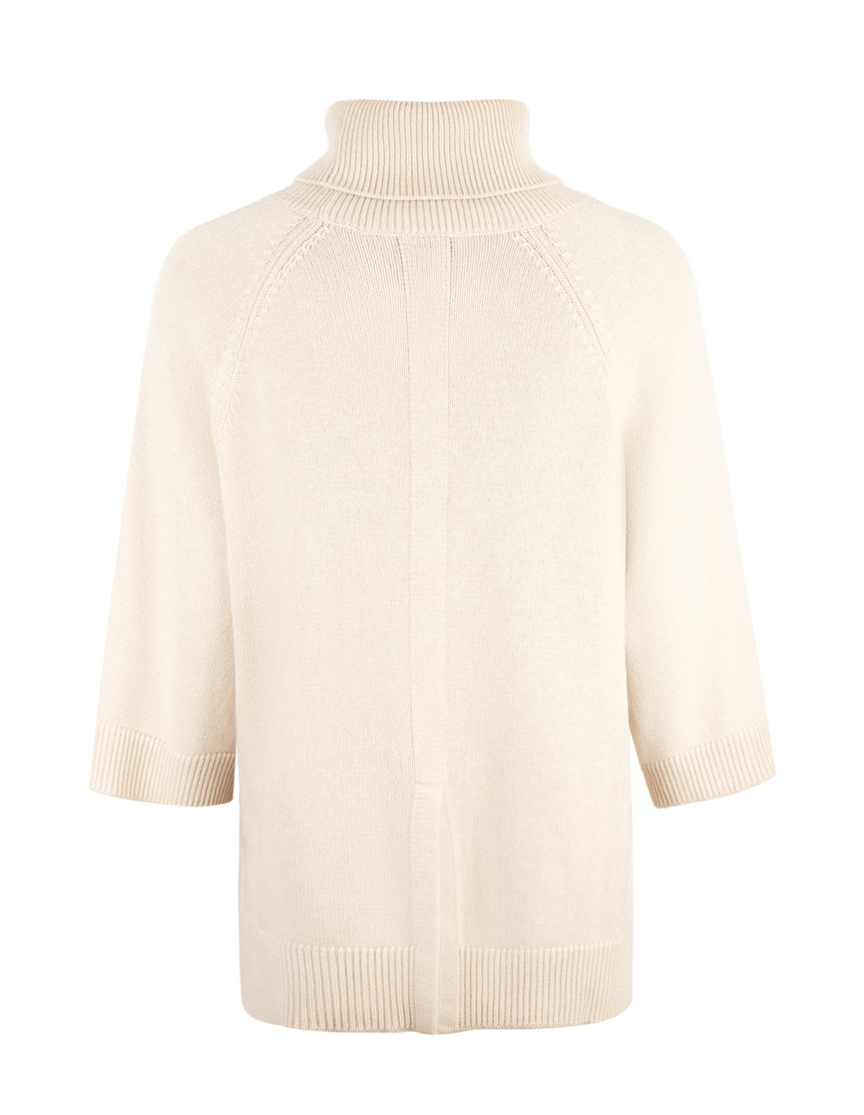 Polo Poncho Tröja Ljusbeige