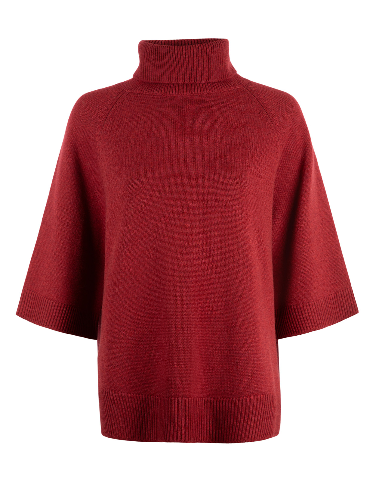 Polo Poncho Tröja Vinröd