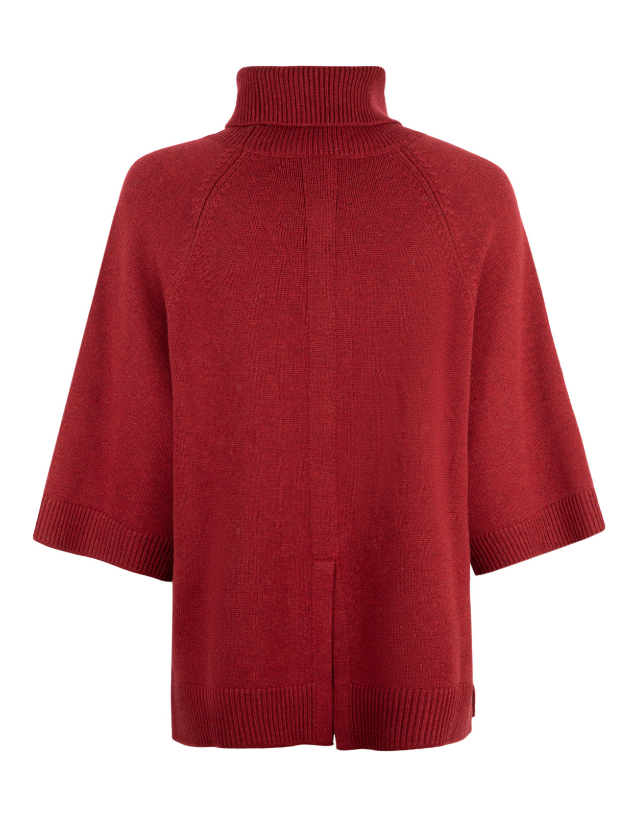 Polo Poncho Tröja Vinröd