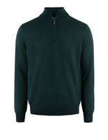 Half Zip Tröja Merinoull Mörkgrön