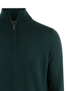 Half Zip Tröja Merinoull Mörkgrön