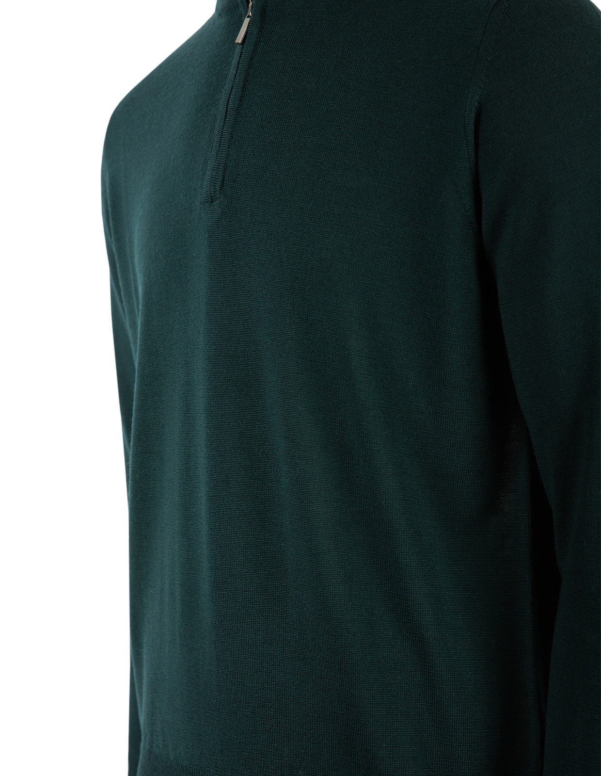 Half Zip Tröja Merinoull Mörkgrön
