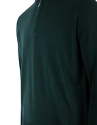 Half Zip Tröja Merinoull Mörkgrön