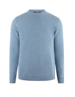 Tröja Rundhals Ull/Cashmere Ljusblå