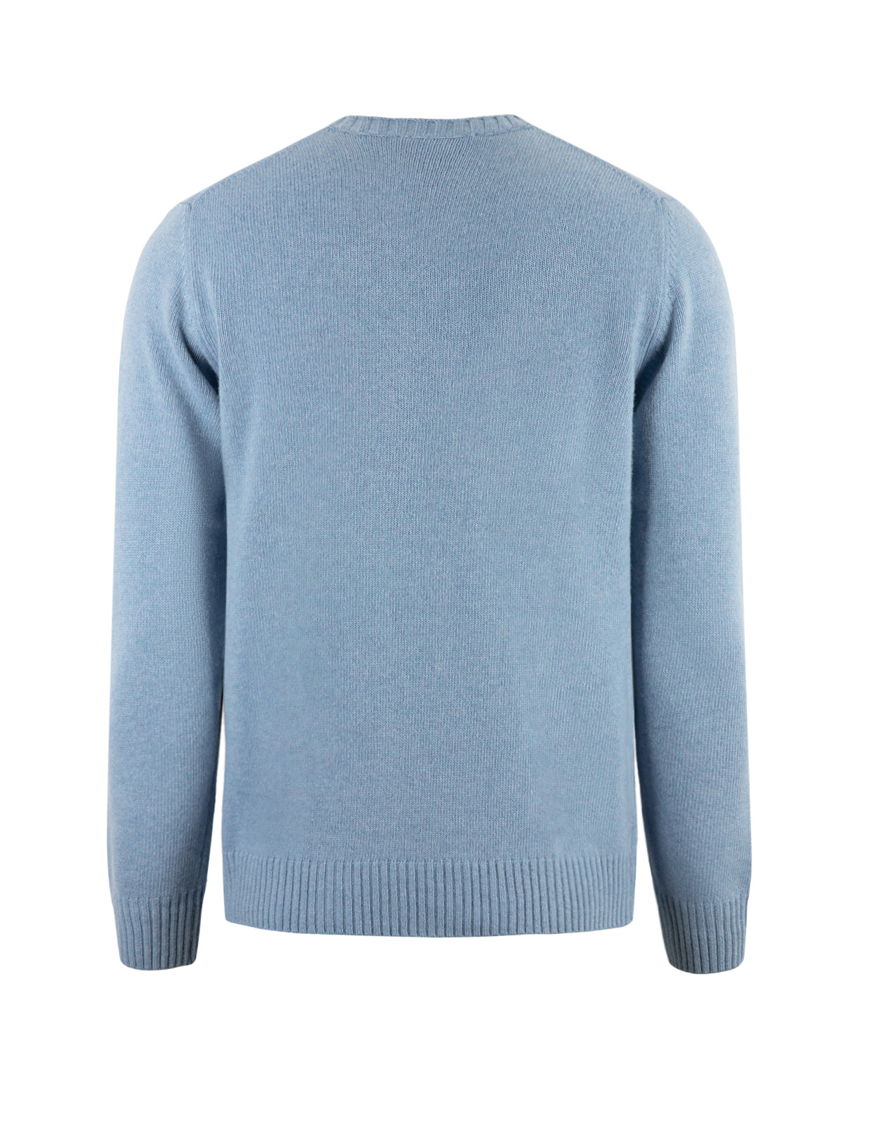 Tröja Rundhals Ull/Cashmere Ljusblå