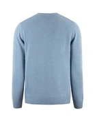 Tröja Rundhals Ull/Cashmere Ljusblå XXL
