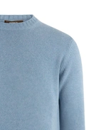 Tröja Rundhals Ull/Cashmere Ljusblå XXL