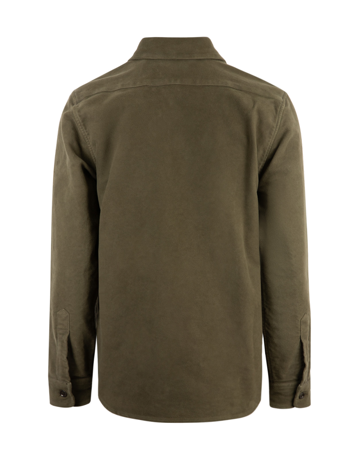 Overshirt Mollskinn Militärgrön