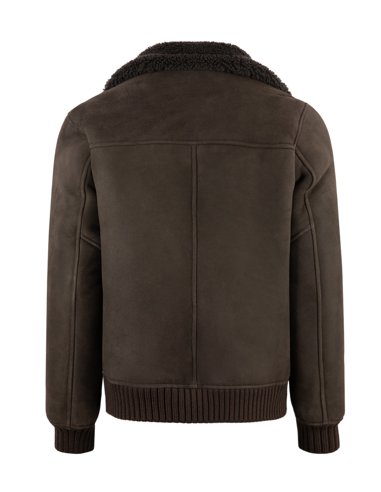 Blouson Shearling Jacka Mörkbrun