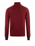 Tröja Zip Cashmere Vinröd