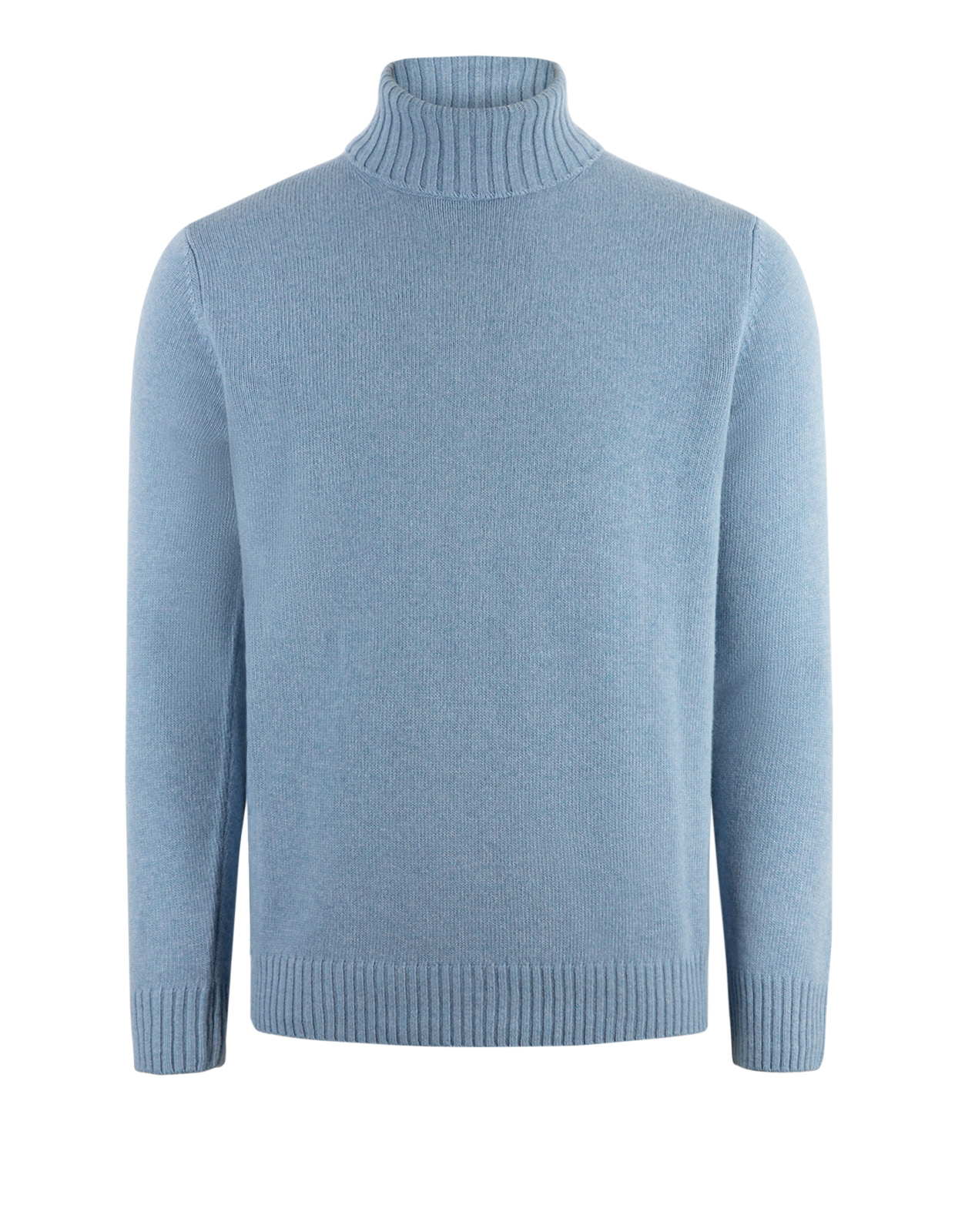 Polotröja Ull/Cashmere Ljusblå