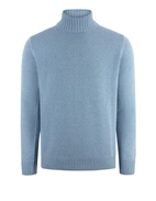 Polotröja Ull/Cashmere Ljusblå