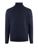 Polotröja Ull/Cashmere Navy