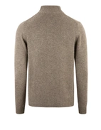 Chunky Cardigan Cashmere Mörkbeige