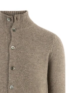 Chunky Cardigan Cashmere Mörkbeige
