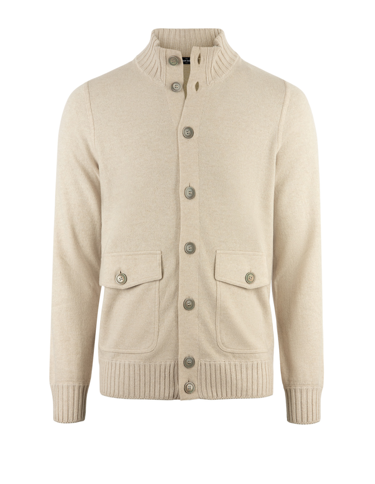 Lumberjacka Stickad Cashmere Ljusbeige