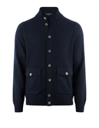 Lumberjacka Stickad Cashmere Navy