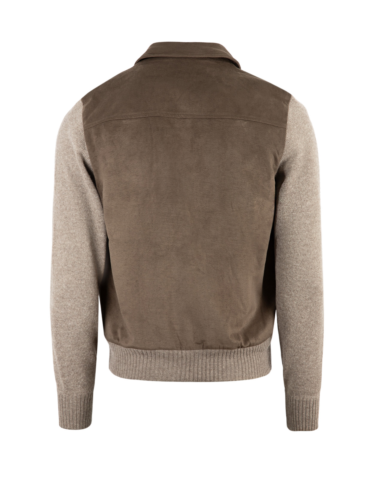 Jacka Ull Alcantara Gråbeige