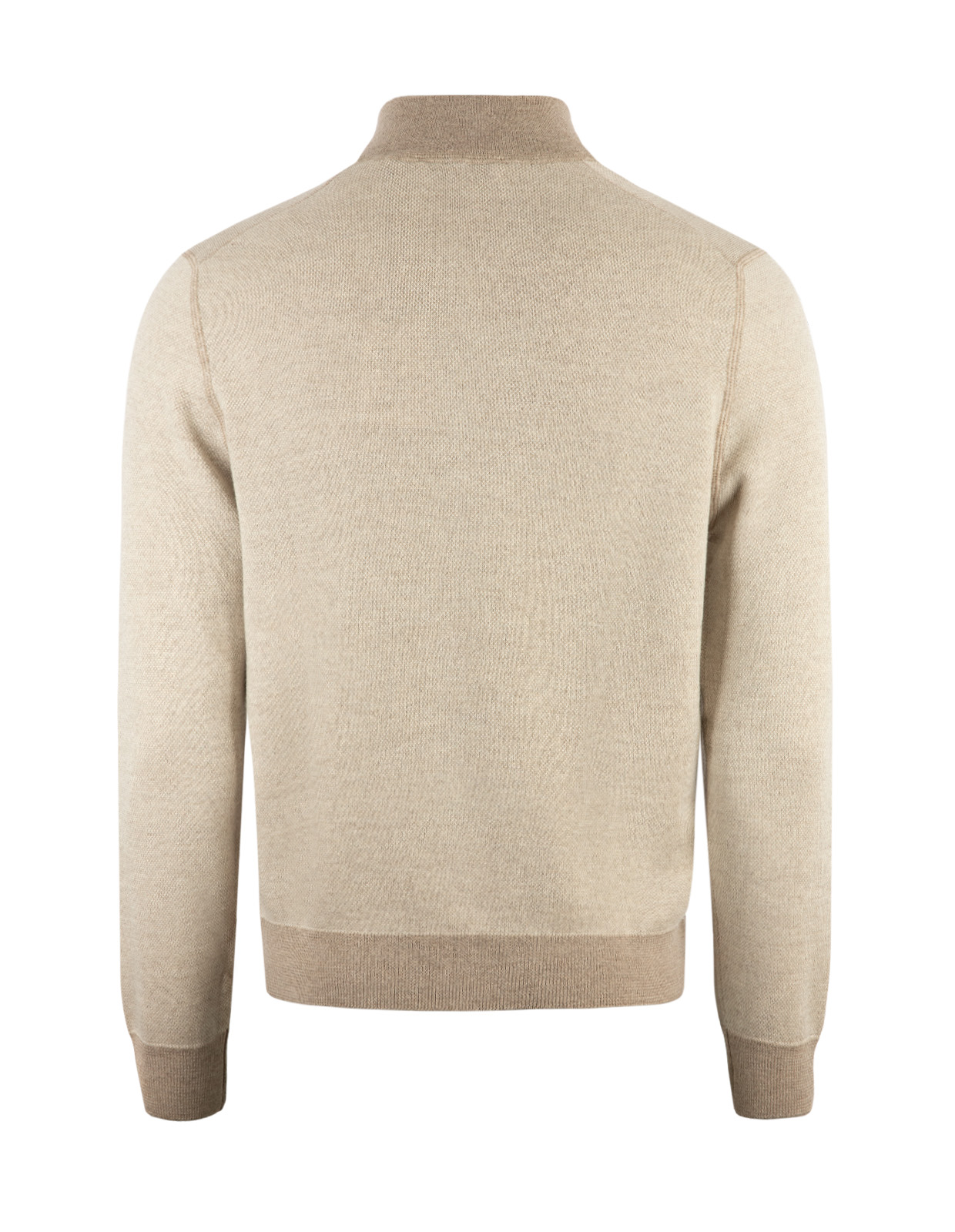 Full Zip Cardigan Ull Ljusbeige