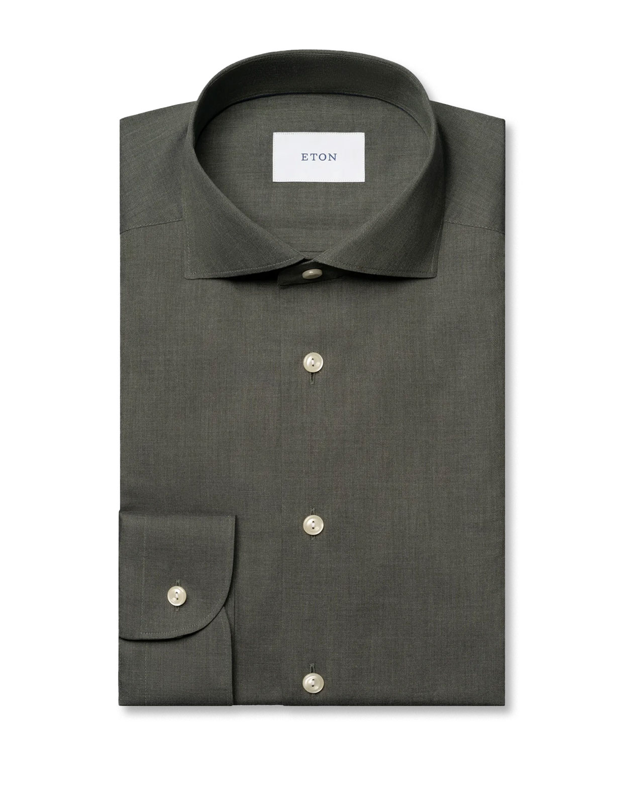 Contemporary Fit Skjorta Bomull Mörkgrön