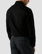 Slim Fit Skjorta Merinoull Svarta 41