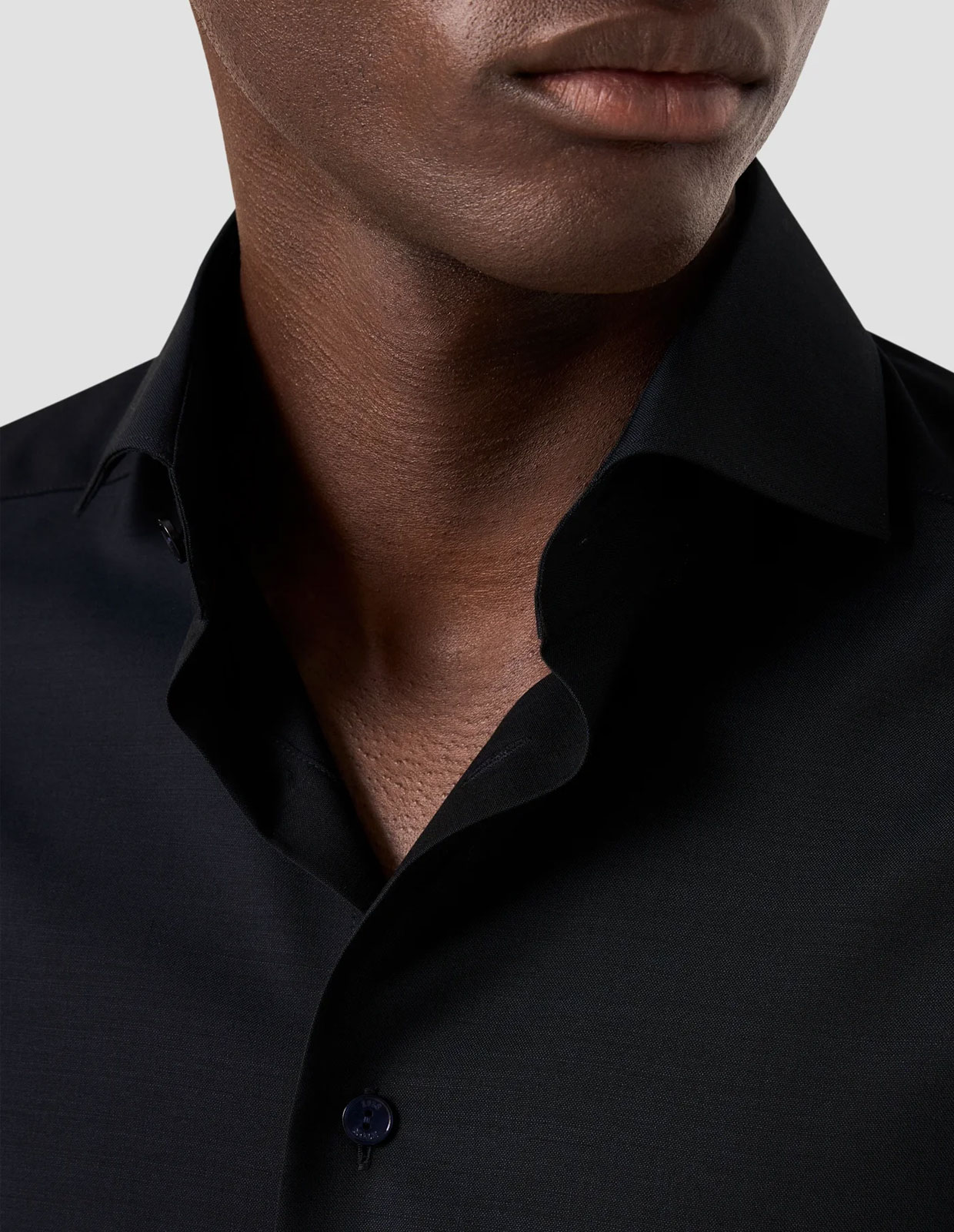 Slim Fit Skjorta Merinoull Marinblå 44