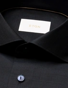 Slim Fit Skjorta Merinoull Marinblå