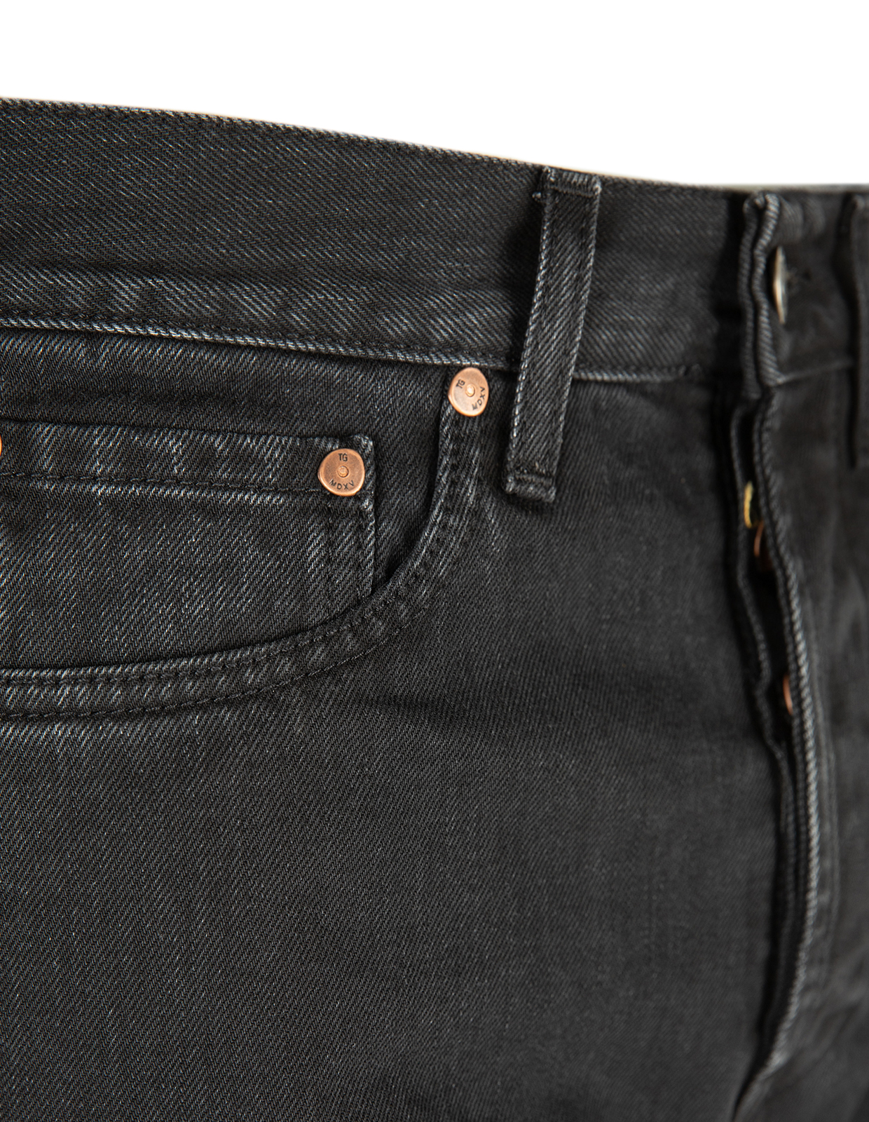 Rodolfo Jeans Selvedge Tvättad Svart