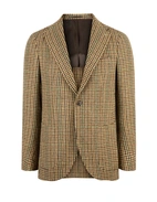 Firenze Blazer Moon Tweed Hundtand Beige/Grön