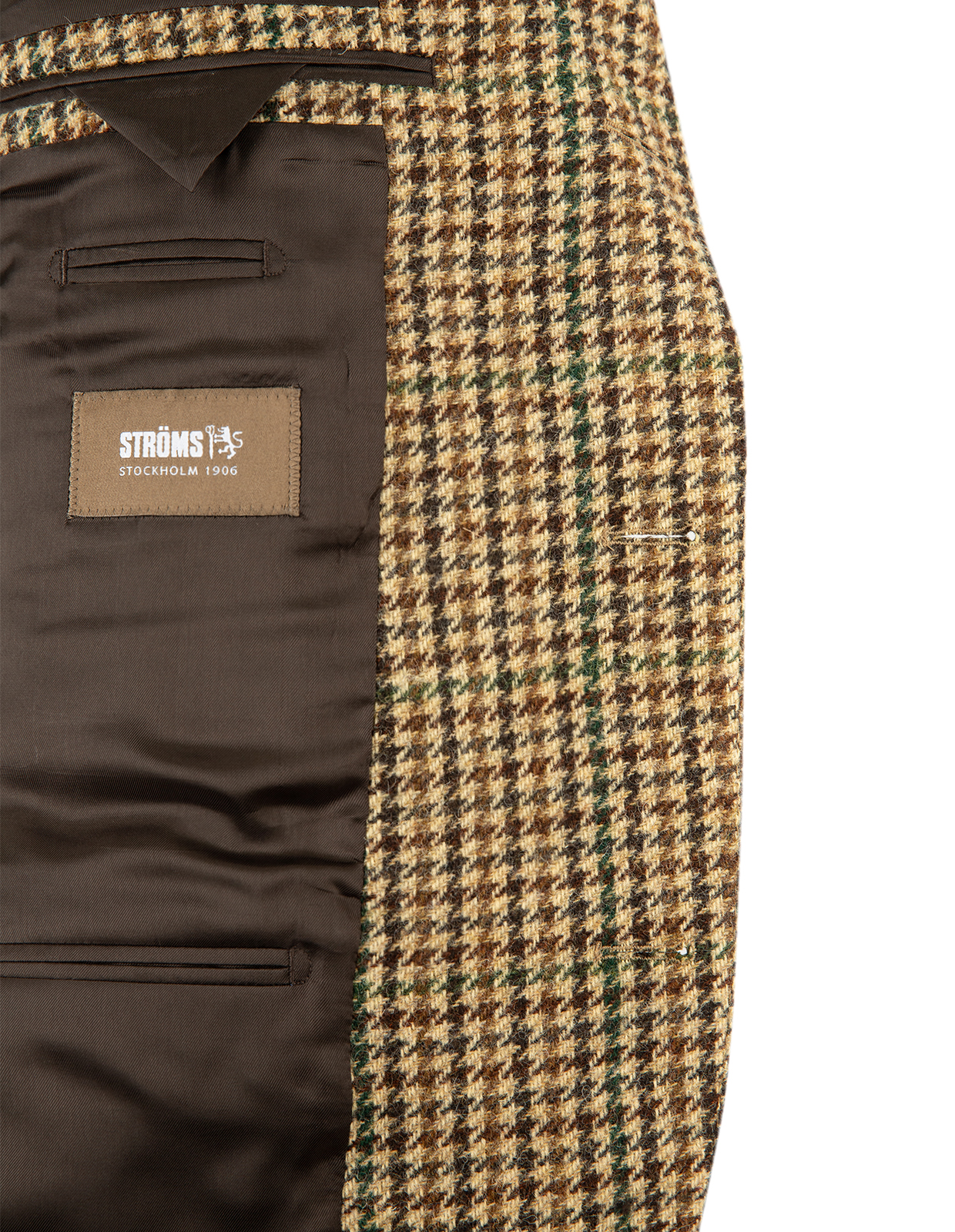 Firenze Blazer Moon Tweed Hundtand Beige/Grön
