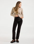 Malena F Byxa Manchester Mörkbrun 27"34