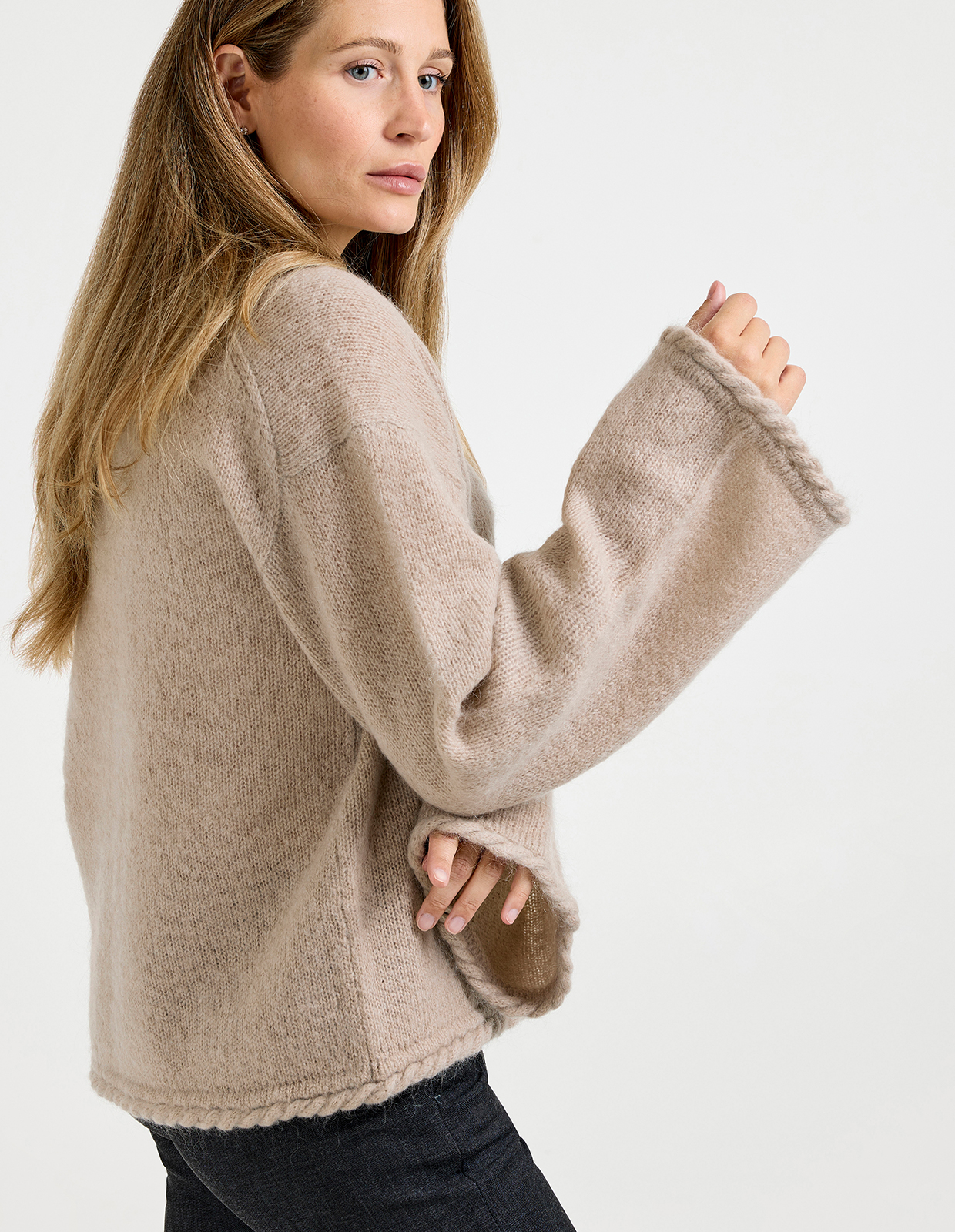 Cierra Tröja Ljusbeige