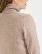 Sabina Polotröja Cashmere Ljusbeige L