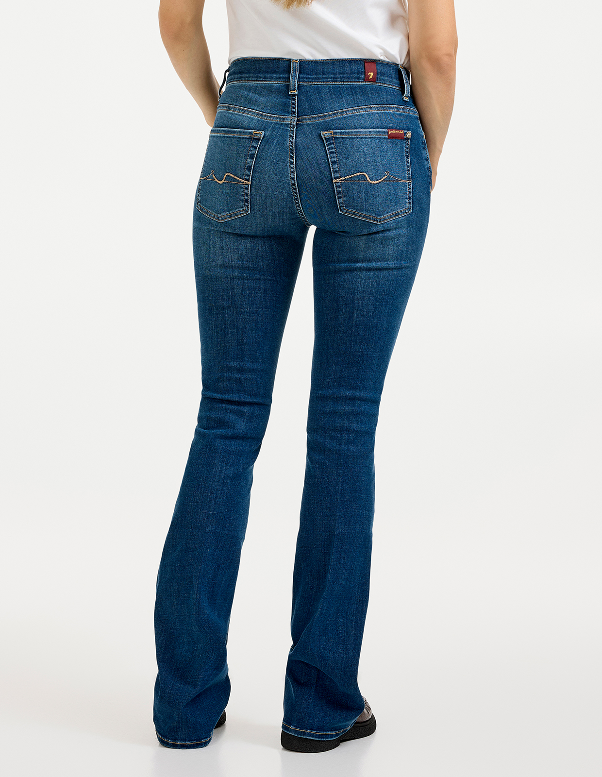 Bootcut Jeans Mellanblå 27"