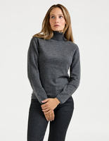 Sofia Polo Ull/Cashmere Gråmelange