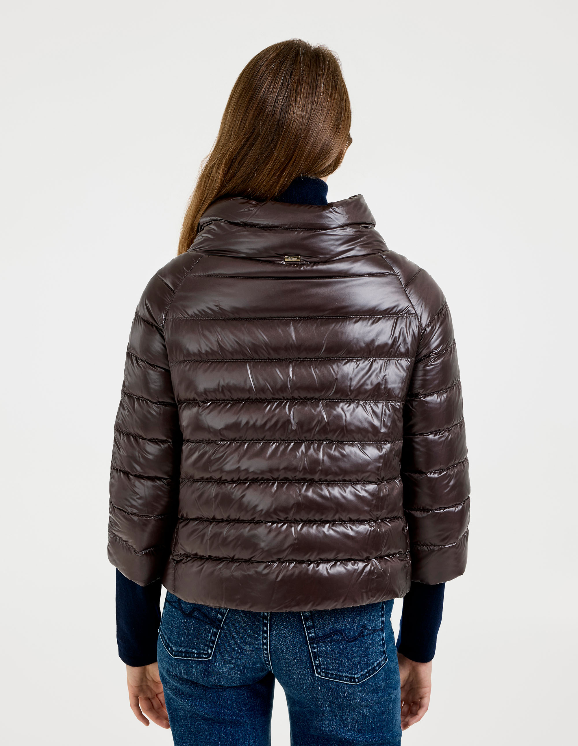 Ultralight Short Down Jacket Mörkbrun