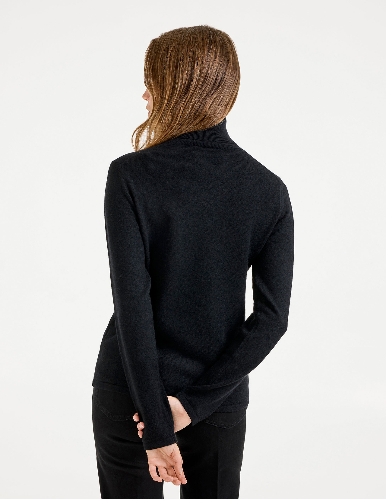 Sabina Polotröja Cashmere Svart XXL