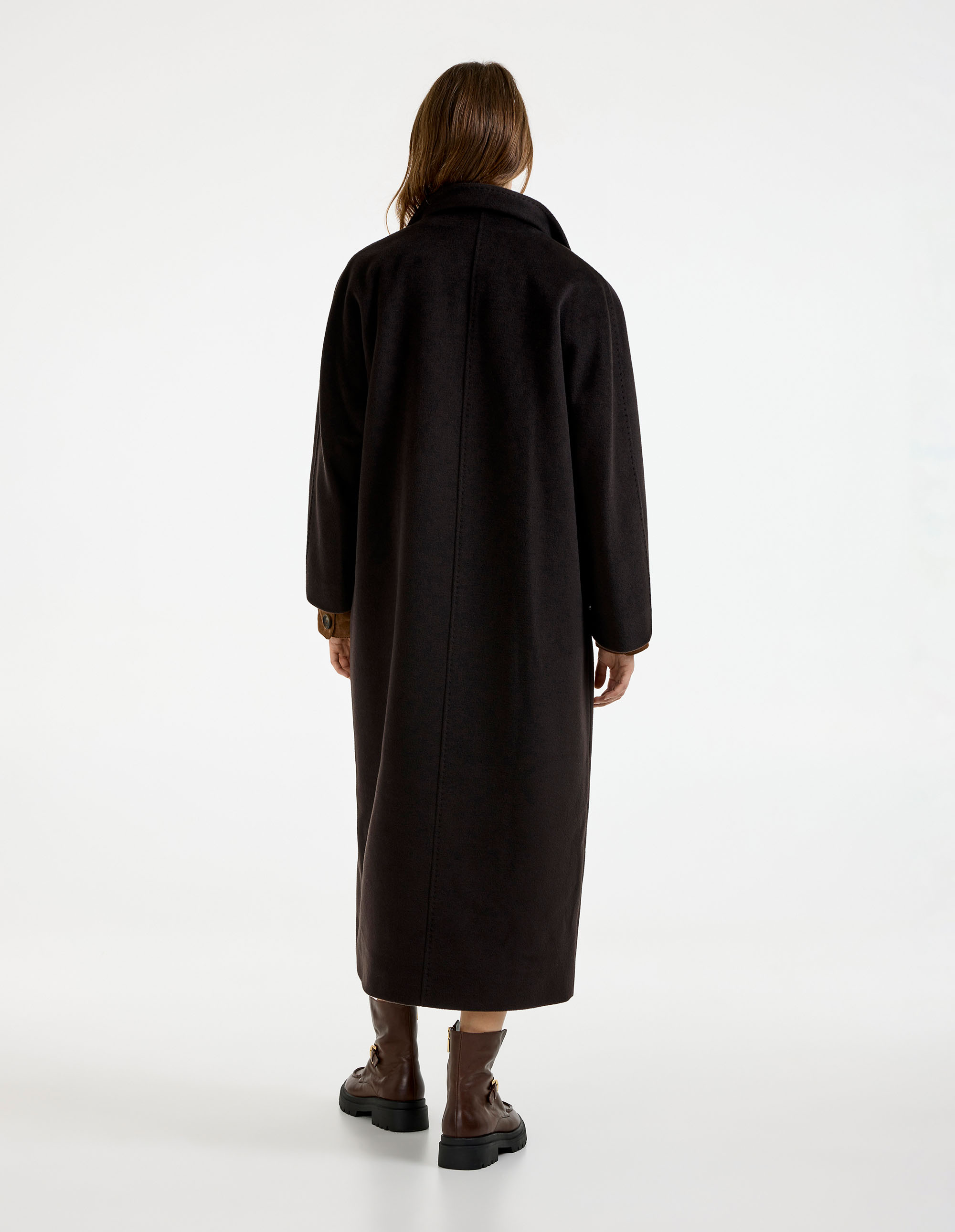 Oversized Kappa Mörkbrun