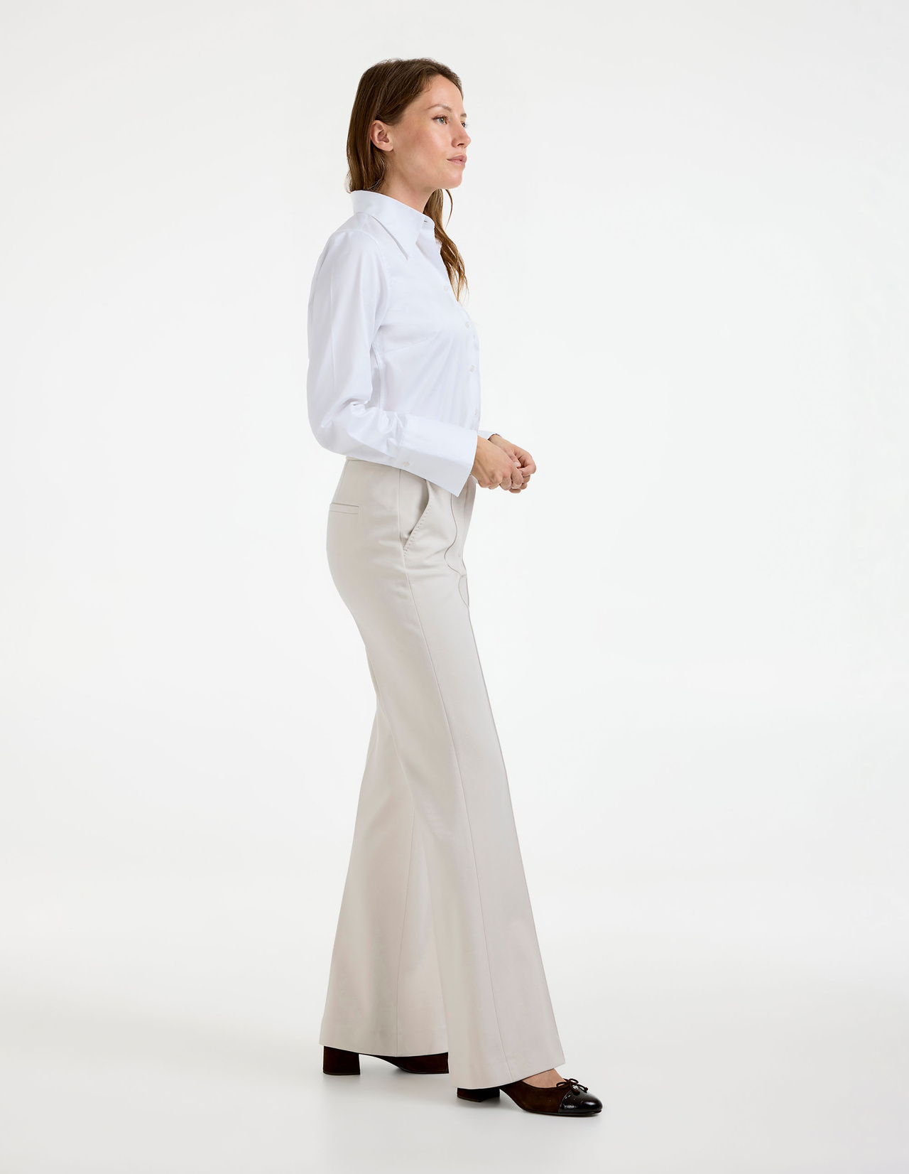 Doro Flared Byxa Beige 40