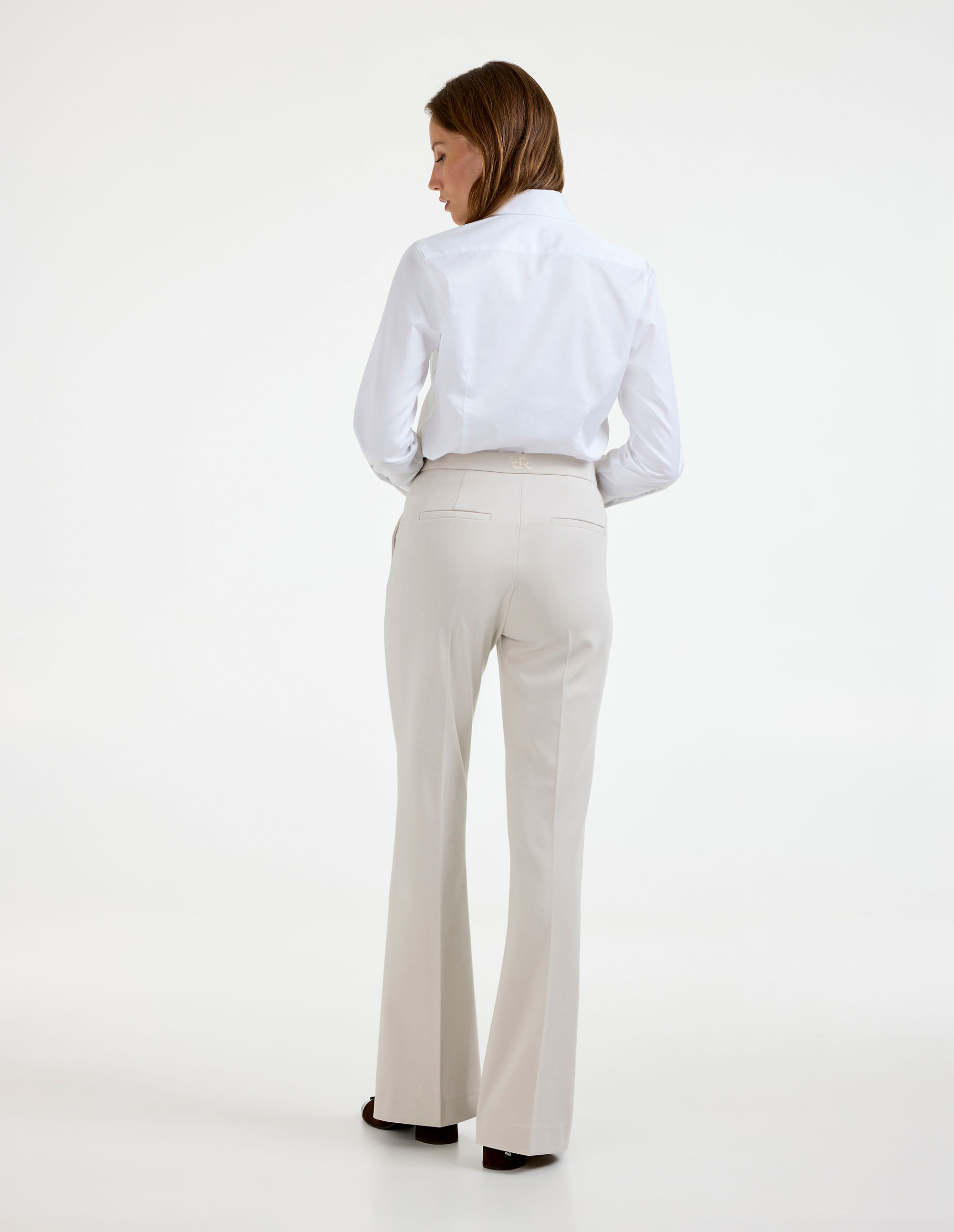 Doro Flared Byxa Beige