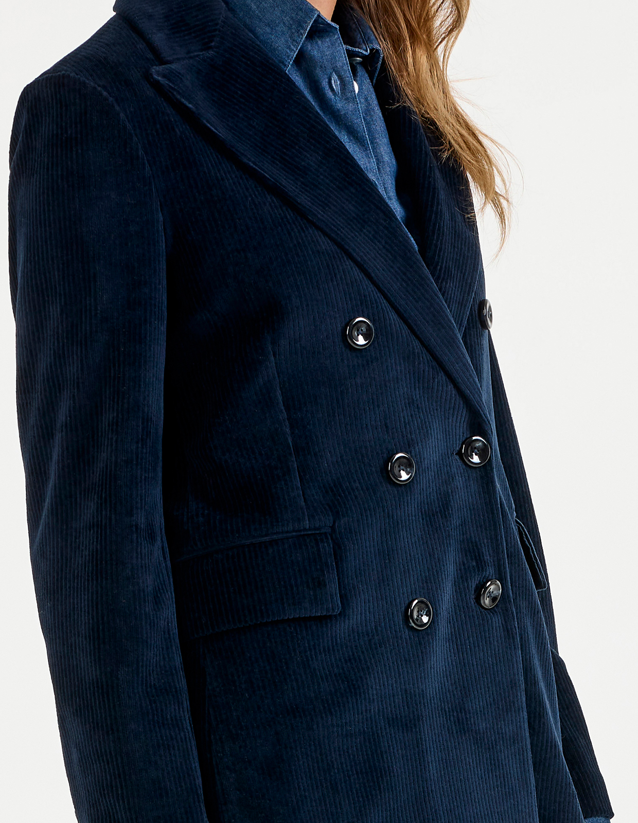 Dubbelknäppt Kavaj Manchester Navy