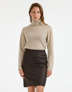 Sabina Polotröja Cashmere Sandbeige XL