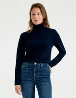 Sabina Polotröja Cashmere Marinblå