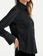 Molly Skjorta Denim Svart