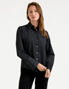 Molly Skjorta Denim Svart