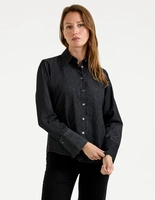Molly Skjorta Denim Svart
